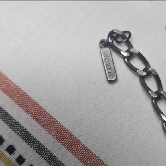 Worth Multistrand Beaded Gun Metal Chain Belt - Picture 2 of 5